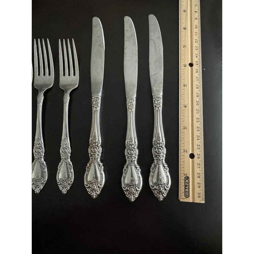 Oneida WORDSWORTH Stainless Flatware‎ 9 Pieces Spoon Fork Knife